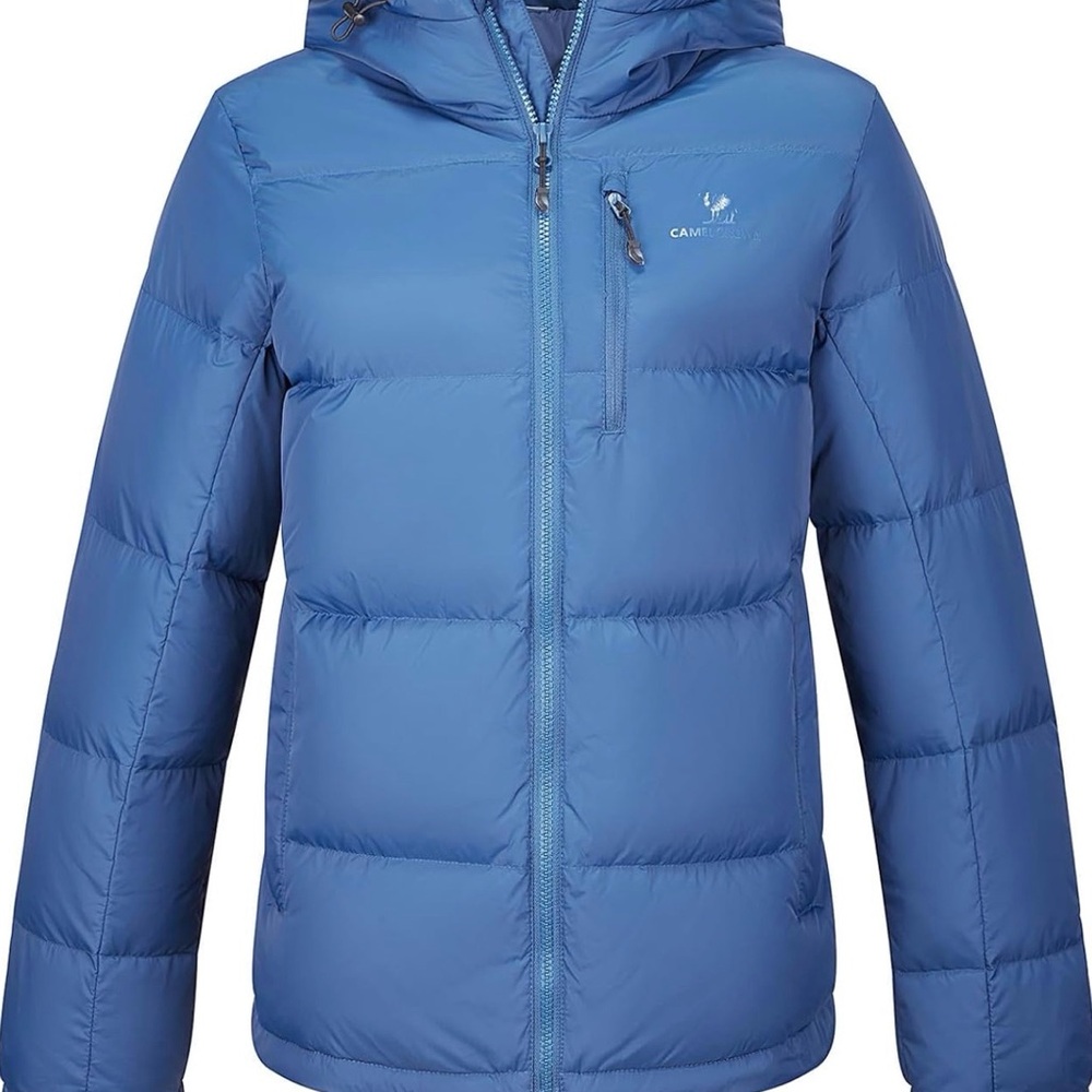 New Blue CAMEL CROWN Women's Winter Thickened Warm Down Coat Jacket